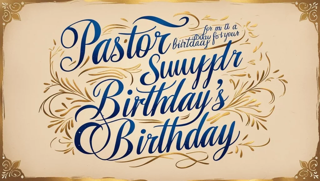 Church birthday celebration for pastor