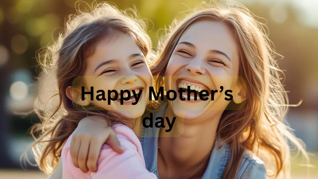 Happy mother and daughter sharing beautiful moment