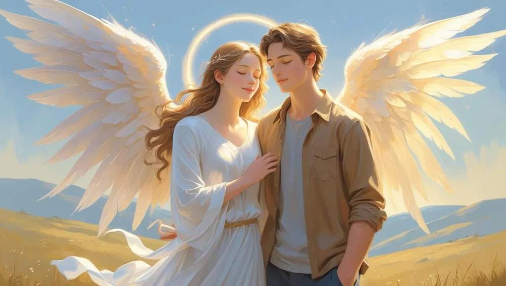 angel guiding my boyfriend