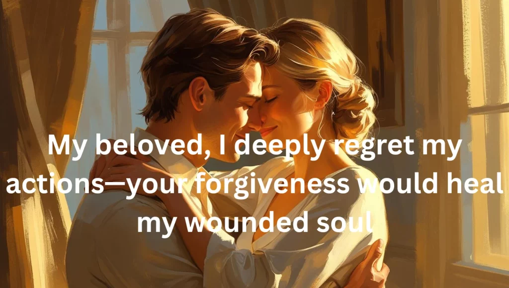 am sorry messages for her romantic couple reconciling apology