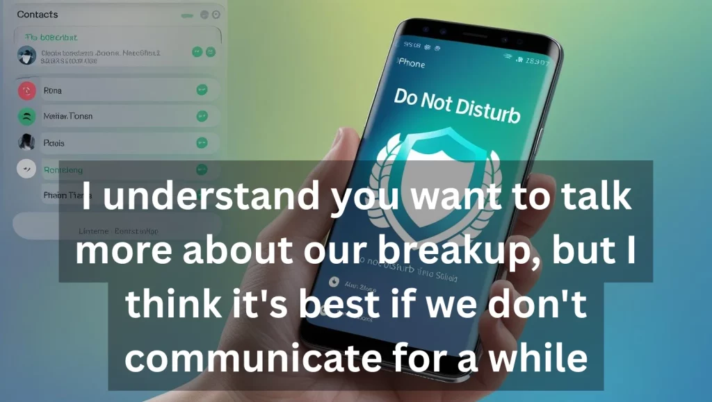 Phone displaying boundary-setting follow-up text