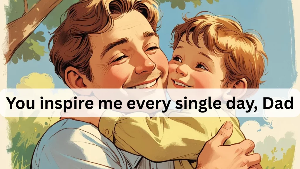 Father's Day message on greeting card