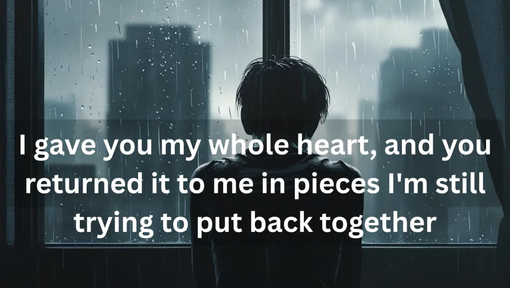 Heart broken messages for him expressing deep sadness and betrayal