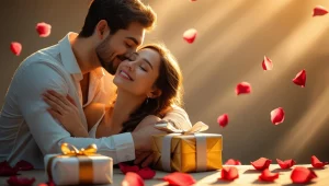 Heart touching anniversary wishes for wife and girlfriend romantic couple embracing