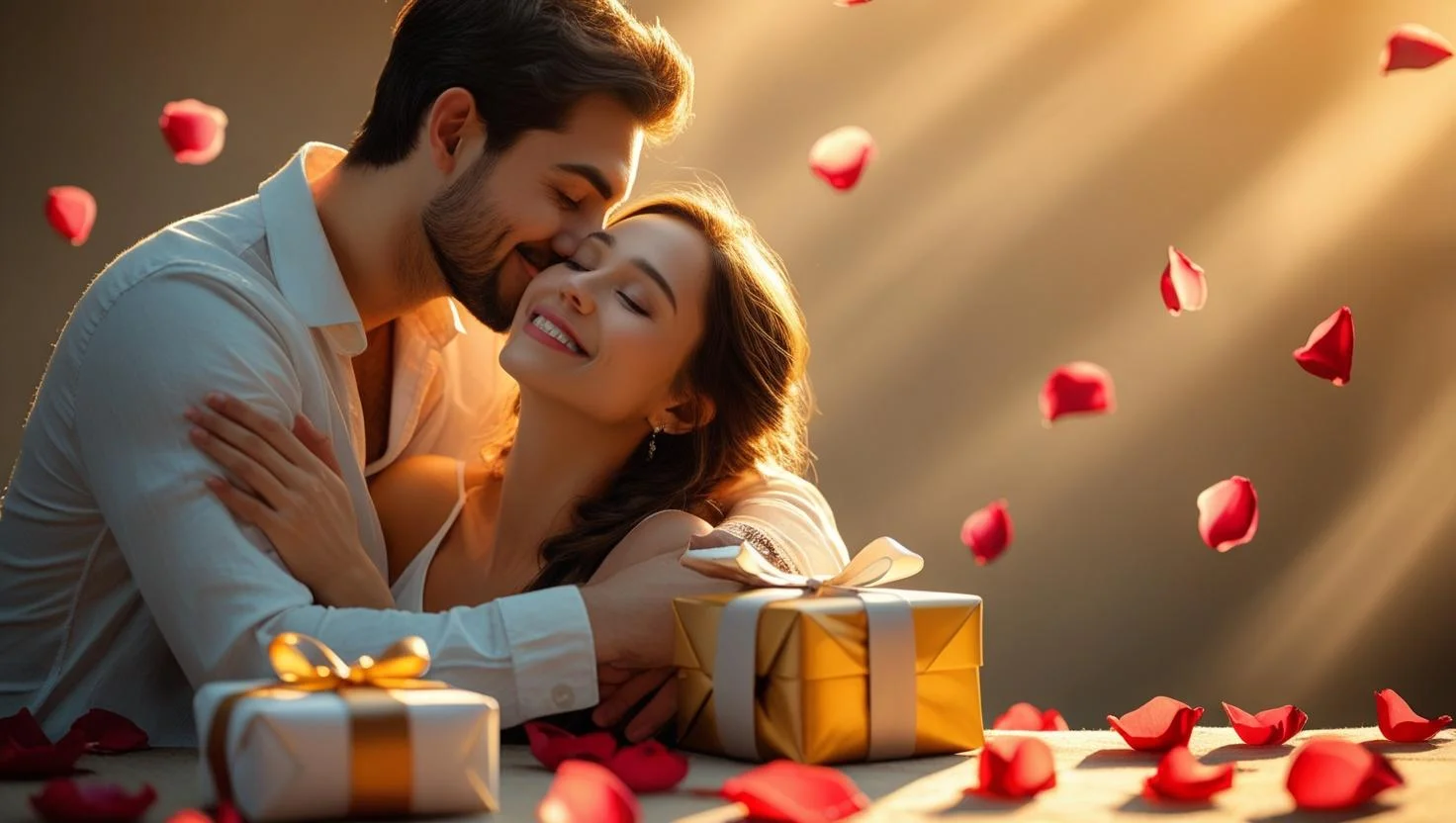 Heart touching anniversary wishes for wife and girlfriend romantic couple embracing