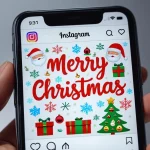 Heartwarming Christmas messages being shared between couple with holiday decorations