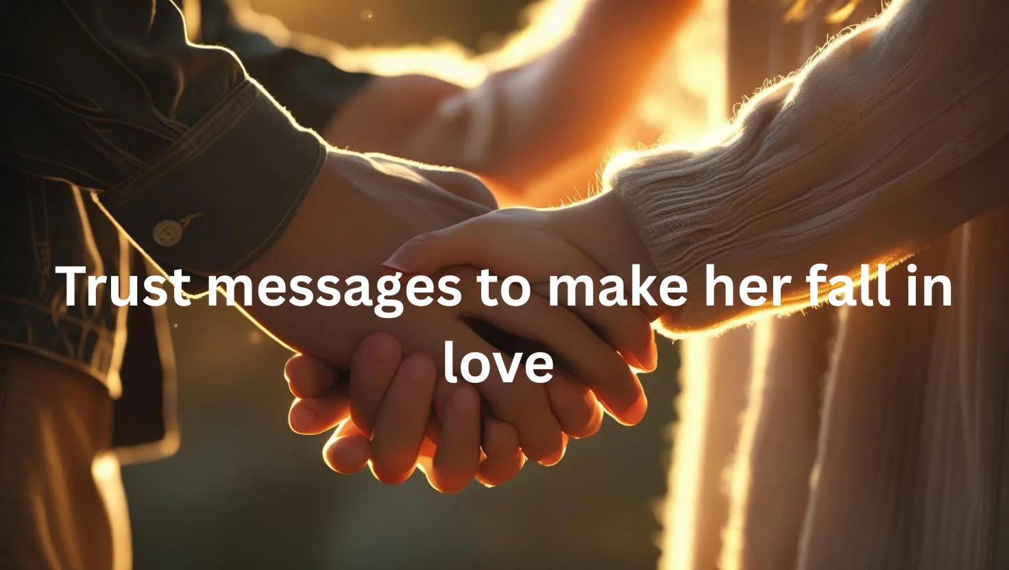 Couple showing trust and love through intimate hand holding gesture