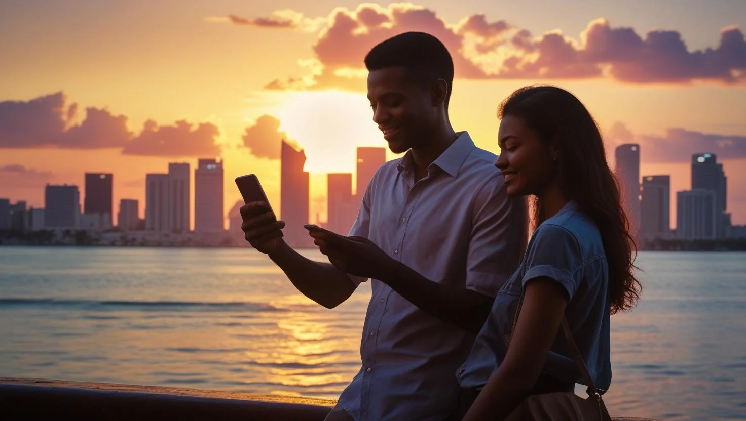 Good evening messages for special person romantic couple sunset background