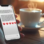 Good morning prayer message for her with peaceful sunrise background and blessing text