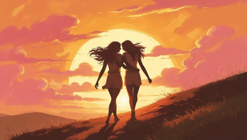 Heart touching good morning messages for female friend with sunrise background