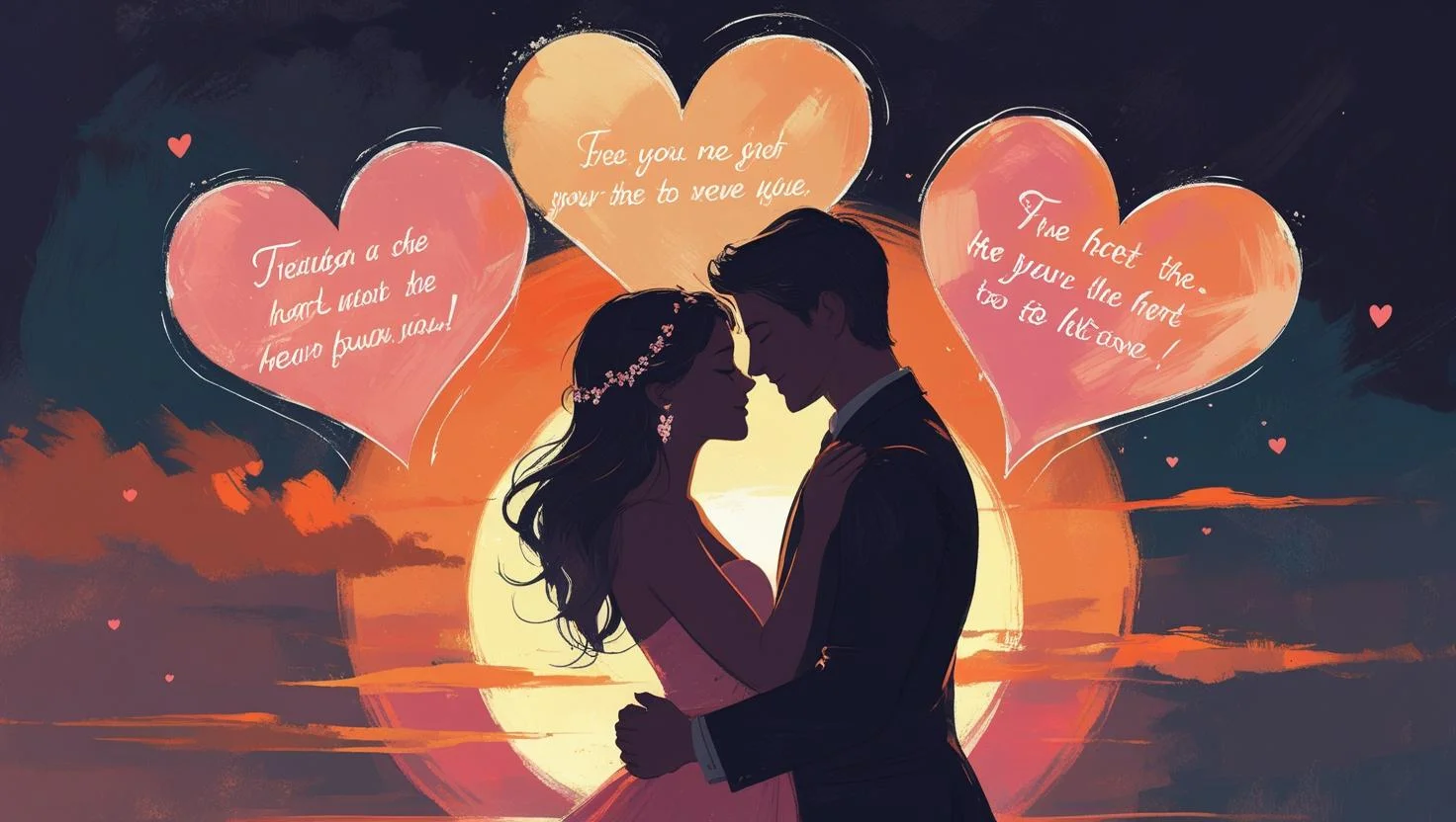 Heart touching messages to make her smile romantic couple texting