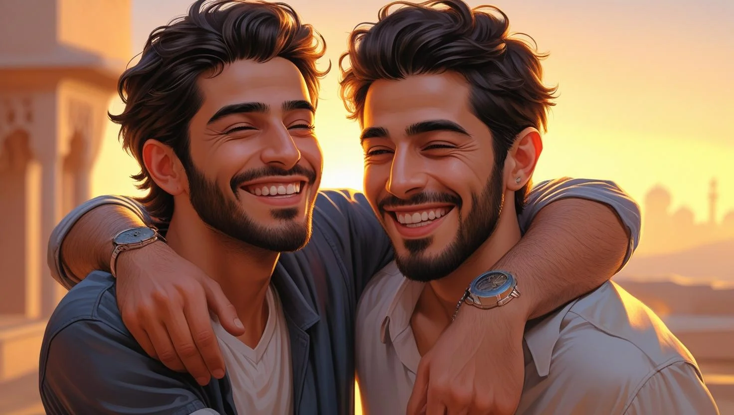 Heart touching thank you messages for best friend showing two friends hugging