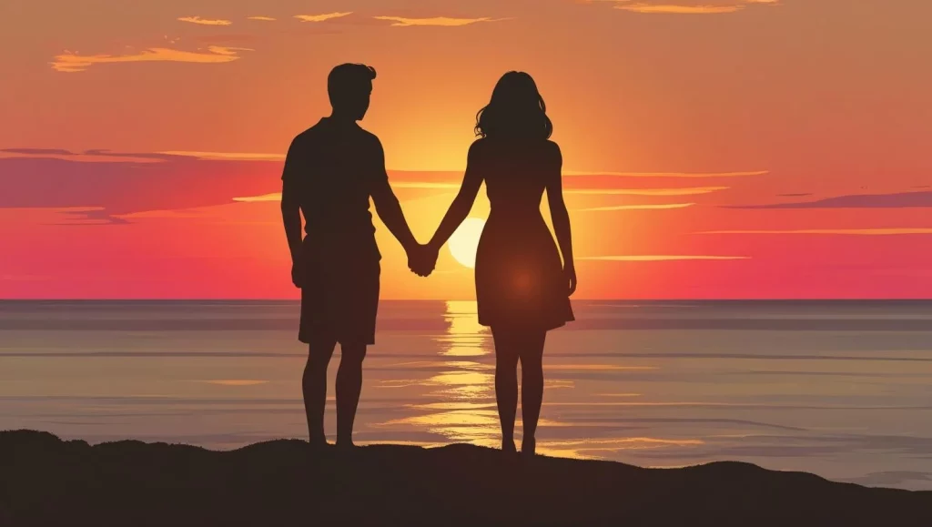 Long distance good morning messages couple different locations