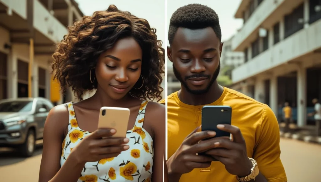 Long distance couple video calling showing love transcends geographical boundaries