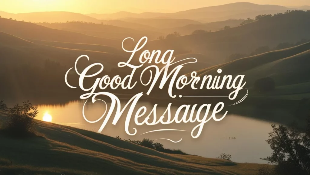 Beautiful sunrise representing long good morning messages that brighten someone's day