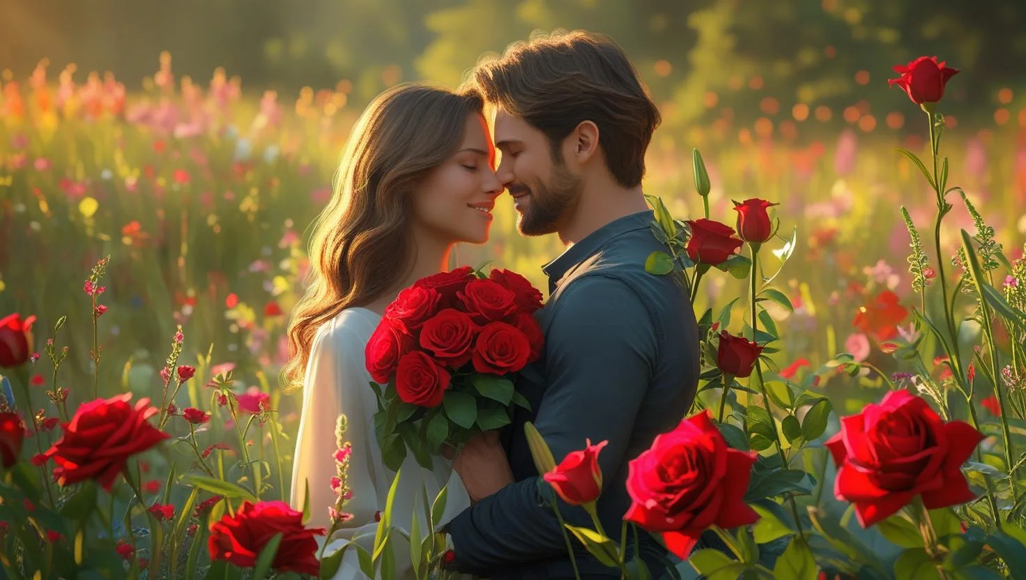 couple enjoying romantic sunday morning sunrise together love messages