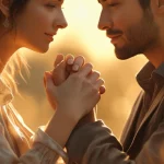 Couple holding hands showing love and trust in relationship