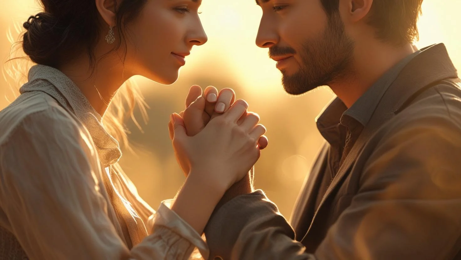 Couple holding hands showing love and trust in relationship