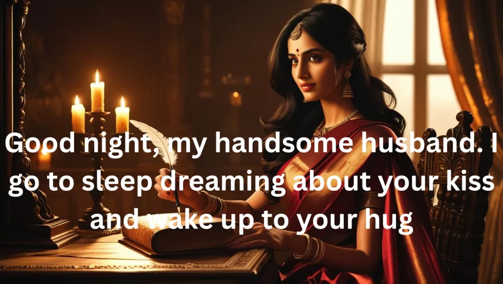 Romantic good night messages for husband writing love notes
